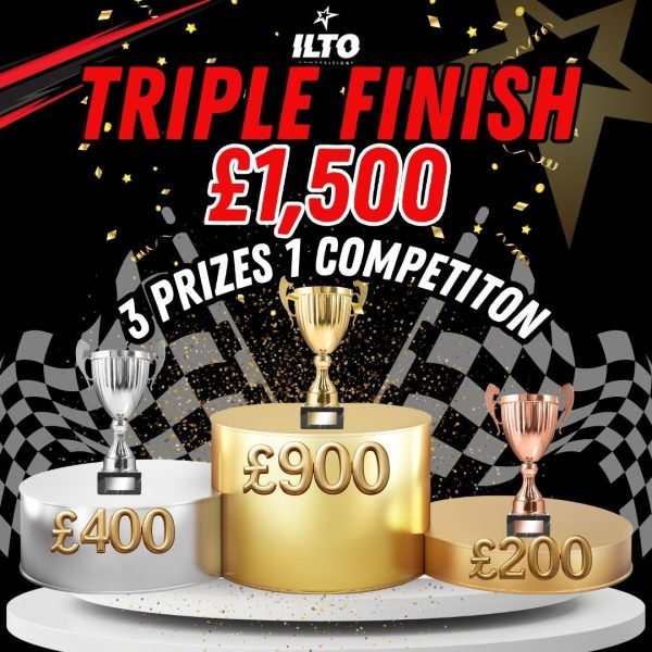 🏁 TRIPLE FINISH- One Race – £1500 CASH -Three Winners! 🏆