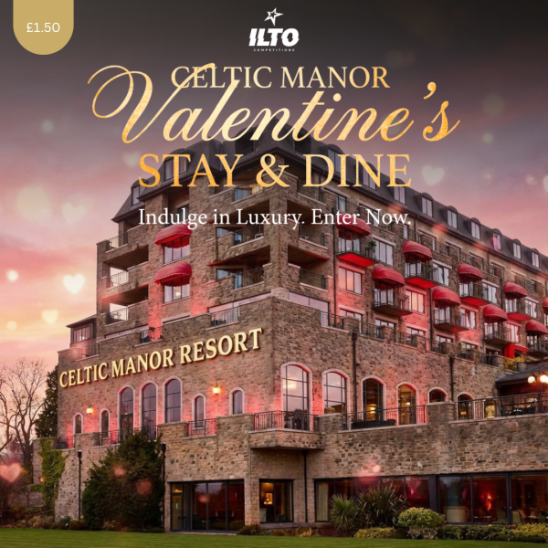 ❤️ Celtic Manor Valentine’s Stay & Dine Experience! ❤️