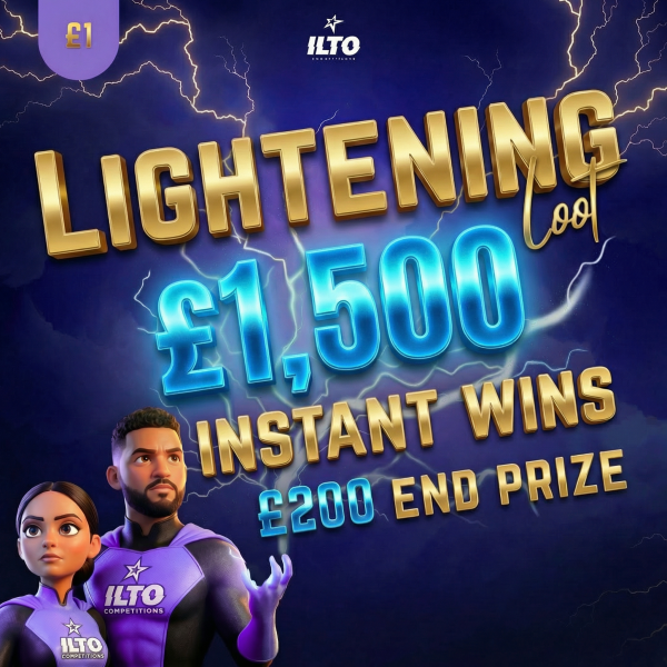 ⚡ Lightning Loot – £1500 of Instant wins – £200 End prize 💸