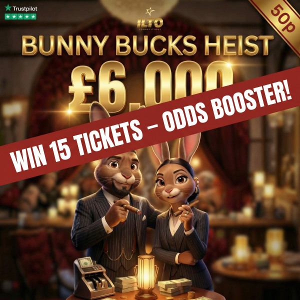 🐰 MINI COMP - 15 TICKETS INTO -BUNNY BUCKS HEIST – £6,000 💸